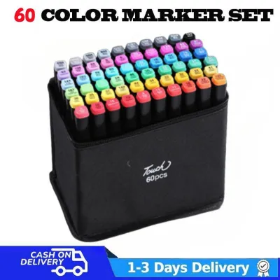 Marker Pen Set Double Tip Oily Alcohol Sketch Art Comic Animation Design Color Art Supplies 12/30/80/168/204 Color touch five markers marker set Double tip touch marker