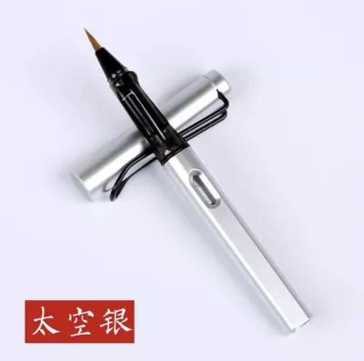 Fountain Pen Type Brush Calligraphy Set Practice Soft Head Hair Copying Scriptures Wolf Small Case 钢笔式毛笔秀丽笔书法套装