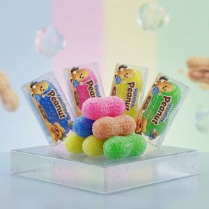 JENGW Peanut Shaped Peanut Squishy Toy Slush Texture Soft Squeezable Glitter Peanut Fidget Toy Sensory Toy Glitter Peanut Squeeze Toy For Kids