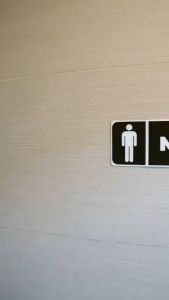 Male and Female Restroom signage sticker 8x3inches l waterproof l strong adhesive sticker