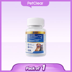 PetClear Pet Nutrition Tablets 300pcs | CoQ10 Taurine Omega 3 Blend for Dogs & Cats | Daily Use