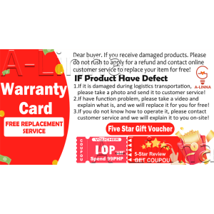 【Free gifts】A-LINNA after-sales certificate:7-day no reason return 30-year free replacement warranty. If you receive the product please do not rush to give us a negative review. If you encounter any problems please provide us with free after-sales