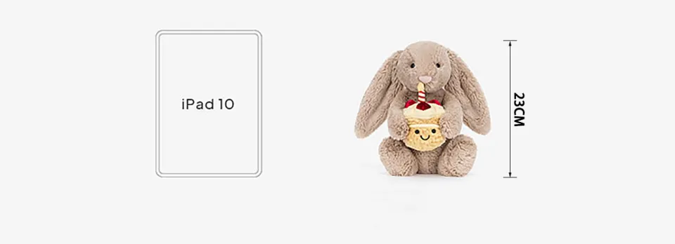 Jellycat Bashful Beige Bunny Birthday Plush Toy Ultra Soft Limited