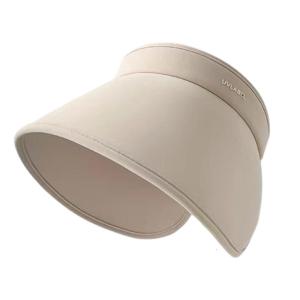 Womens Empty Top Wide Brimmed Packable Sun Visors Hat for Summer Beach and Outdoor Activities Ponytail Hat