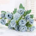 (15 FLOWERS) SNOWFLAKE LILAC Artificial Fake Flower Bouquet Living Room Home Decor Decoration Bunga Hiasan Rumah Meja. 