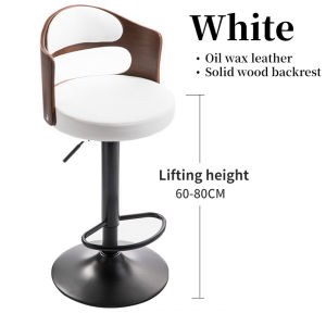 Modern Bar Stool Adjustable Height 360° Swivel Sturdy Durable Ships from Philippines Modern High Chair Bar Stool Lift Adjustable Dual-Use Home/Bar Chair with Backrest Stools