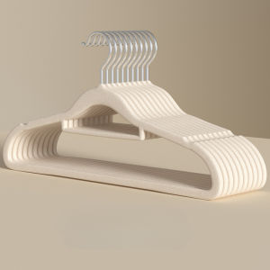 Non-slip Velvet Hangers Heavy Coat Clothes Hanger Durable Flocked Anti-Distortion Hanger