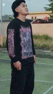 TRIAD T-shirt Longsleeve Reguler Black / Kaos Lengan Panjang Vintage Graphic I Long Sleeve Cotton Nightmare Tshirt - B029 Retro Hitam