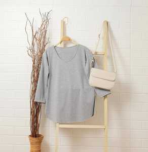 Elizabethgrosir1 Ladies Long Loose Top (Kaos Cewek Tangan Panjang) Tunik EN1262
