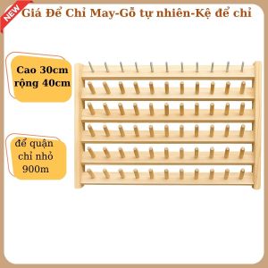 Kệ gỗ treo chỉ [ 𝑭𝑹𝑬𝑬𝑺𝑯𝑰𝑷 ] Kệ để chỉ nhỏ 900m may treo tường hoặc để bàn rất tiện dụng
