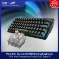 Mountain Everest 60 RGB Gaming Keyboard 3 Pin Hot Swappable Switch Durable PBT Double Shot Keycaps USB Type-C. 