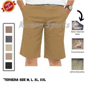 Celana Pendek Chino Pria Distro Polos Terbaru M L XL XXL KCP025