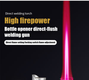 Outdoor portable inflatable super fire windproof direct flame color spray gun /Supercharged windproof direct-fire