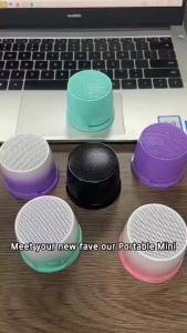 Portable Magnetic Speaker Bluetooth RGB Gradient Stand Festival Promotion Gift For Mobile Phone