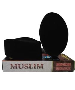 peci songkok kopiah hitam susun AC muslim bahan beludru exclusive  peci songkok terlaris