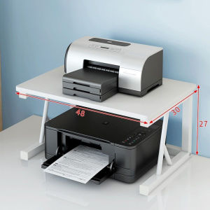 Printer Rack Stand With Wheels Bedside Table For Bedroom Printer Table with Storage Large Coffee Table Organizer Wooden Desktop Tower Stand Multi-layer Floor Storage Rack For Home Office