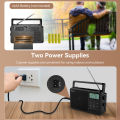 RETEKESS TR638 วิทยุบลูทูธพกพา วิทยุคลื่นสั้น AM FM อายุการใช้งานแบตเตอรี่ยาวนานเป็นพิเศษ คุณภาพเสียงสูง จอ LCD พร้อมไฟแบ็คไลท์ วิทยุดิจิตอลลูกบิดขนาดใหญ่ เหมาะสำหรับครอบครัวผู้สูงอายุ รองรับเสาอากาศภายนอก การ์ด TF และ USB. 