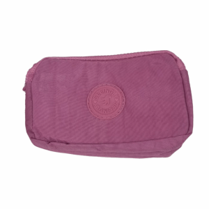 ADOP ดีไซน์แฟชั่น ลำลอง กระเป๋าใส่เหรียญ กระเป๋าเครื่องสำอาง กระเป๋าแต่งหน้า สีทึบ กระเป๋าสตางค์สไตล์เกาหลี สามซิปกระเป๋า กระเป๋าสตางค์ผู้หญิง กระเป๋าคลัทช์ริ้วรอย