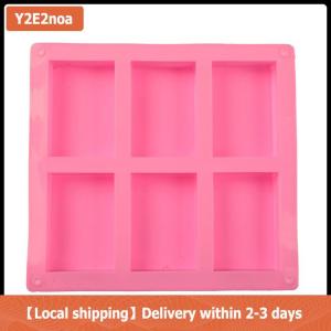 【Local shipping】 6 Cell Rectangular Silicone Soap Mold For Homemade Decorative Soap Making Mould