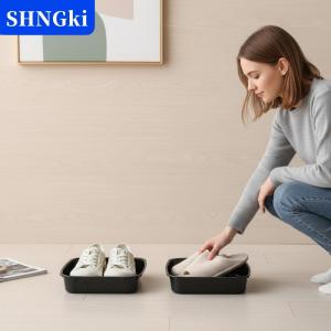 SHNGki Khay đựng giày xe hơi Phụ kiện nội thất đa năng bền bỉ Hộp sắp xếp đồ đạc trong xe dưới ghế