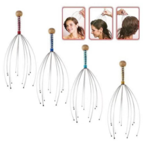 CHB 1PC Octopus Head Massager Scalp Relaxation Relief Body Massager Remove Muscle Tension Tiredness Metal Head Massager Instrument Head massager