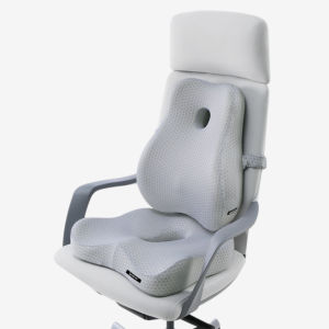 Spinalmate CoolTech Ergonomic Spine Support Combo Cushion Memory Foam Lumbar Back & Coccyx Seat Cushion 2 in 1 Office Chair Support Set