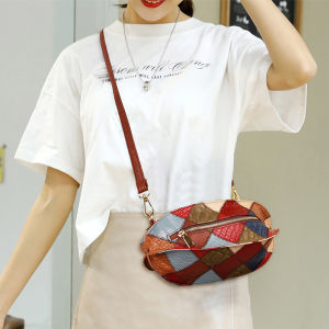 Fashion New Saddle Bag Genuine Leather Shoulder Bag Original Retro Womens Bag High-quality Messenger Bag