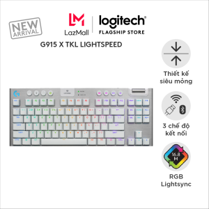 Bàn phím Gaming không dây Lowprofile Logitech G G915 X LIGHTSPEED TKL Mũ phím PBT nút lập trình RGB
