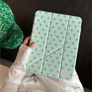 Star Print Clear Back Tablet Cover for iPad Air 3 Air(2019) Pro 10.5in Air 4/5 10th Gen 10.9in 11th A16 11in Foldable Stand Case2026