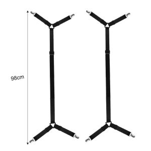8PCS Universal Bed Sheet Fixed Holders High Elastic Adjustable Crisscross Fastener Straps Kits Home Non-Slip Sofa Cover Clips