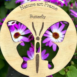 [COD]  New products: various bee butterfly natural art frames childrens imagination stimulation props wooden crafts