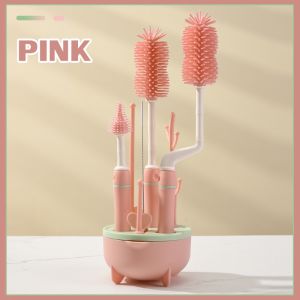 Bartley-lz COD แปรงขวด ชุดแปรงทําความสะอาด ยางนุ่ม ด้ามจับยาว สําหรับล้างขวดน้ํา ขวดนมเด็กทารก