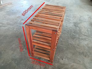 Wooden Shoe Rack/Multipurpose Rack/Shoe Rack Solid Malaysia Wood ( NOT Rubber Wood ) Rak Kasut/Rak Serbaguna (LIMIT PURCHASE 1 QTY PER ORDER)