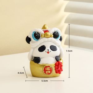 Ornamen Panda Merah / Hadiah Siswa Dekorasi Meja Desktop Kamar Tidur / Dekorasi Rumah