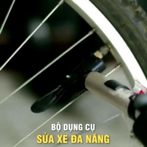 Bộ dụng cụ sửa xe đạp đa năng kèm túi treo sườn tiện lợi nhỏ gọn đầy đủ mang theo mọi hành trình