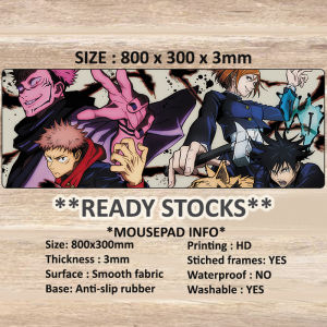 Jujutsu Kaisen Mousepad JJK Desk Mat Jujutsu Kaisen Merch Inumaki Gojo Fushiguro Sukuna Anime Mousepad