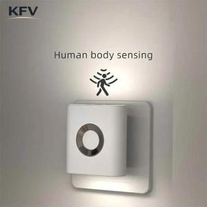 KFV Motion Sensor Light Rechargeable Smart LED Night Light Home Lamp Bedroom Decoration Wall Light USB Lamp Wall Light