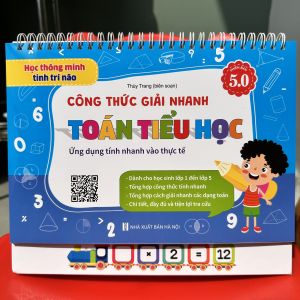 Sách - Bộ Lịch Công Thức Giải Nhanh Toán và Tổng Hợp Kiến Thức Tiếng Anh Tiểu Học (Phiên bản 5.0)