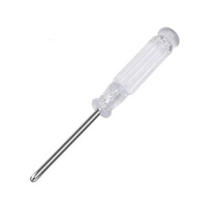 95mm/3.7-inch Length Mini Screwdriver Transparent Screwdriver Manual Repair Tool Phillips/ Flat for Head Screwdr