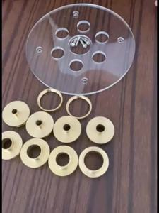 Hanson8 Electric Router Round Base Plate+10PCS Stainless Steel Router Template Guide Bushings Engraving and Trimming Machine Accessories 9N5Q1