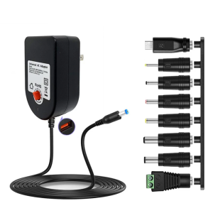 3-12V 36W Switching Power Supply Adapter with 8 Connectors AC100-240V to DC5521 for Multiple Devices