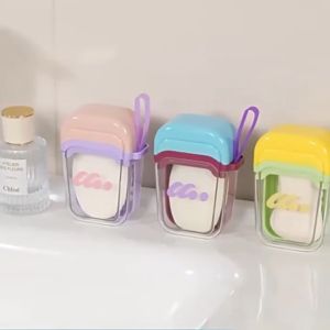 Portable Dopamine Travel Soap Box Waterproof Leak-Proof Soap Holder Drain Storage Bathroom Soap Rack PAZU