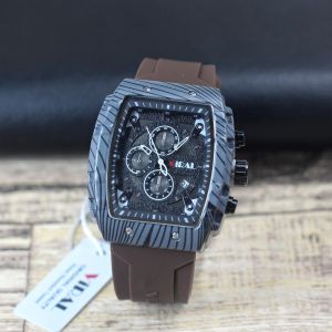 Jam tangan Pria Viral 125 tali karet/rubber tanggal aktif analog original