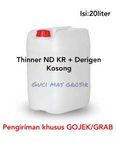 Thinner ND KR 20liter + Derigen (KHUSUS GOJEK GRAB)