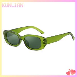 [KUNLIAN] Fashion Sunglasses Women Rectangle Shades Vintage Sun Glasses Men Designer Newest Female Eyewear Trendy Festival Party