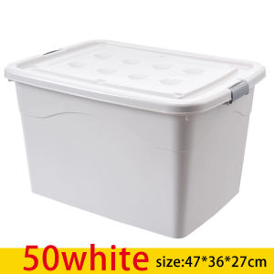 TIGT กล่องพลาสติก ขนาดของ กล่องอเนกประสงค์ กล่องพลาสติก ล้อ เคลื่อนย้ายสะดวก กล่องเก็บของ