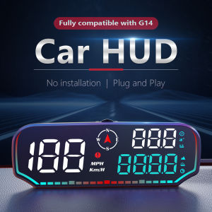 G14 GPS HUD Head Up Display Car Smart Gauge Speedometer Projector With Subtotal Mileage Compass Overspeed Alarm Electronic Accessories For All Cars