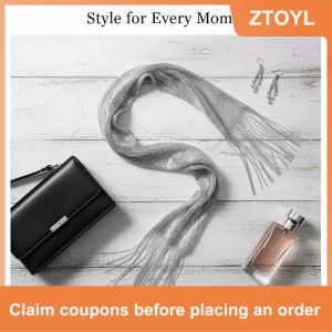 【ZTOYL】 Fringe tua vải khăn dài màu rắn flowy vành đai Sash CAPE cho phụ nữ kỳ nghỉ bên nhìn