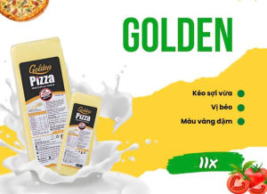 (GIAO TOÀN QUỐC) 1KG PHÔ MAI MOZARELLA HIỆU GOLDEN CHESEE KÉO SỢI ( KHỒNG KÈM THÙNG XỐP ĐÁ GELL)