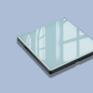 Tempered Glass Panel Blue Light Button Switch 1 2 3 4 Gang/1 2 Way LED Automatic reset Switch Indicator Light TV  Wal Socket